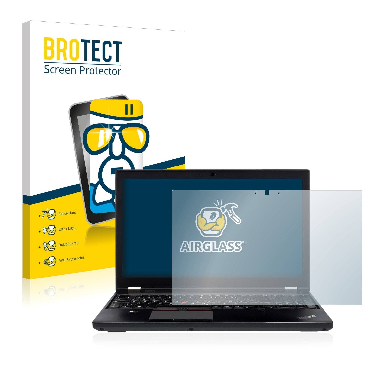 BROTECT AirGlass Schutzglas Folie für Lenovo ThinkPad P50