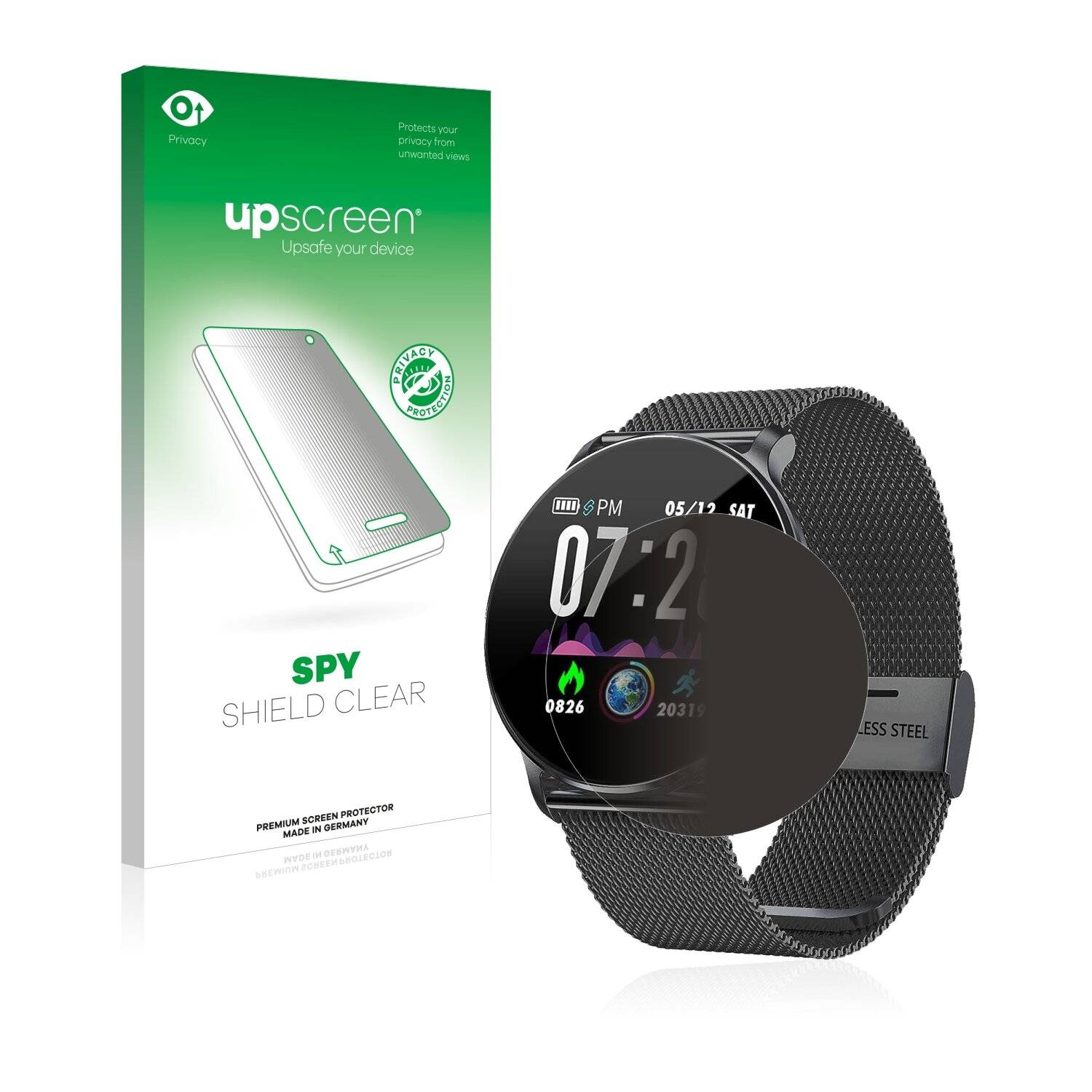 upscreen Spy Shield Clear Premium Blickschutzfolie für