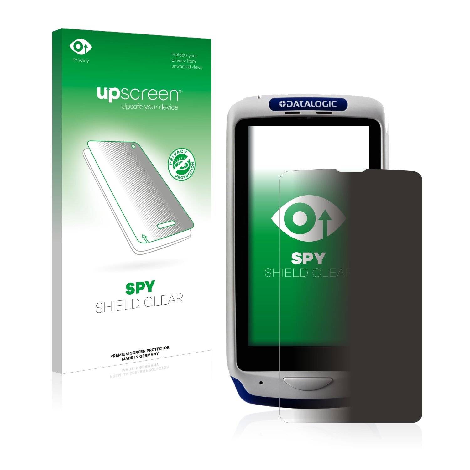 upscreen Spy Shield Clear Premium Blickschutzfolie für Datalogic Joya Touch