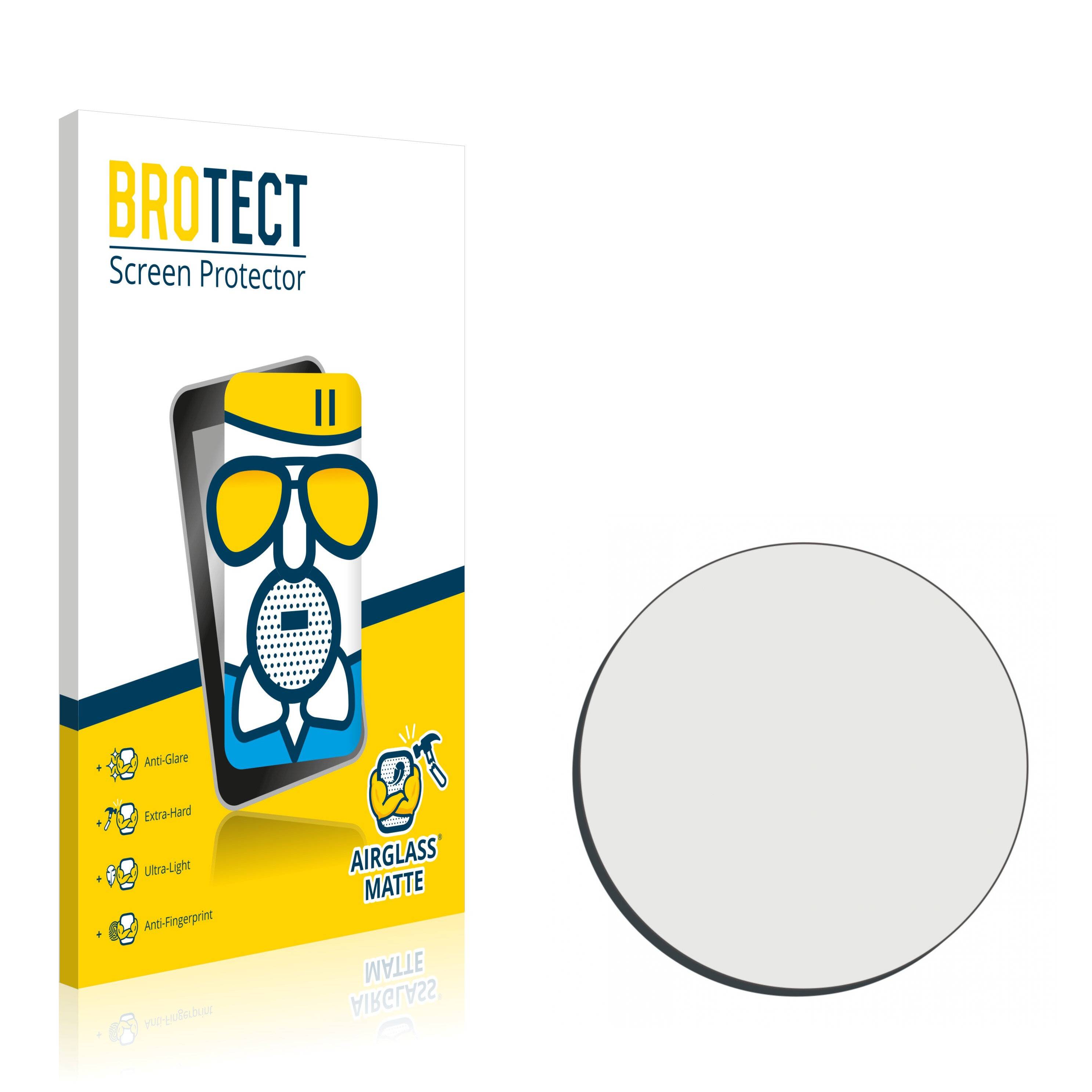 BROTECT AirGlass Matte Schutzglas Folie für Armbanduhren (Kreisrund, Durchmesser: 19
