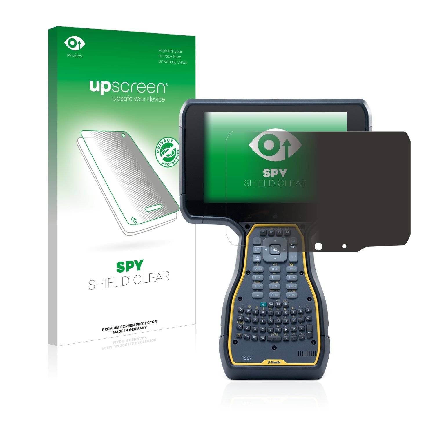 upscreen Spy Shield Clear Premium Blickschutzfolie für Trimble TSC7