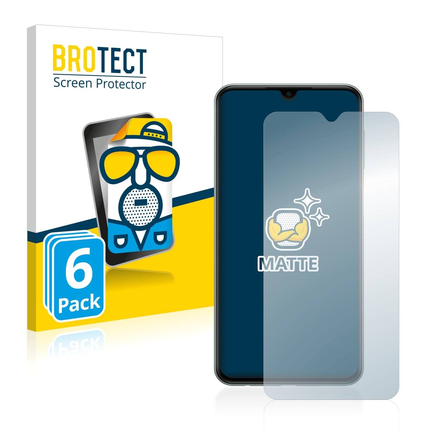 6x BROTECT Matte Displayschutzfolie für Samsung Galaxy M33 - Entspiegelt,