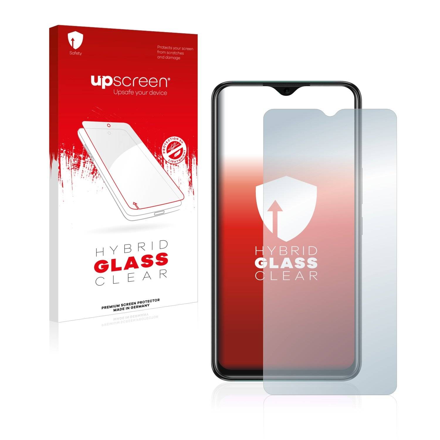 upscreen Hybrid Glass Clear Premium Schutzglas Folie für Infinix Hot 11