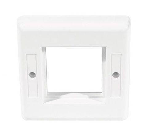 Dexlan Rahmen für Datendosen-Einsätze, signalweiß RAL 9003