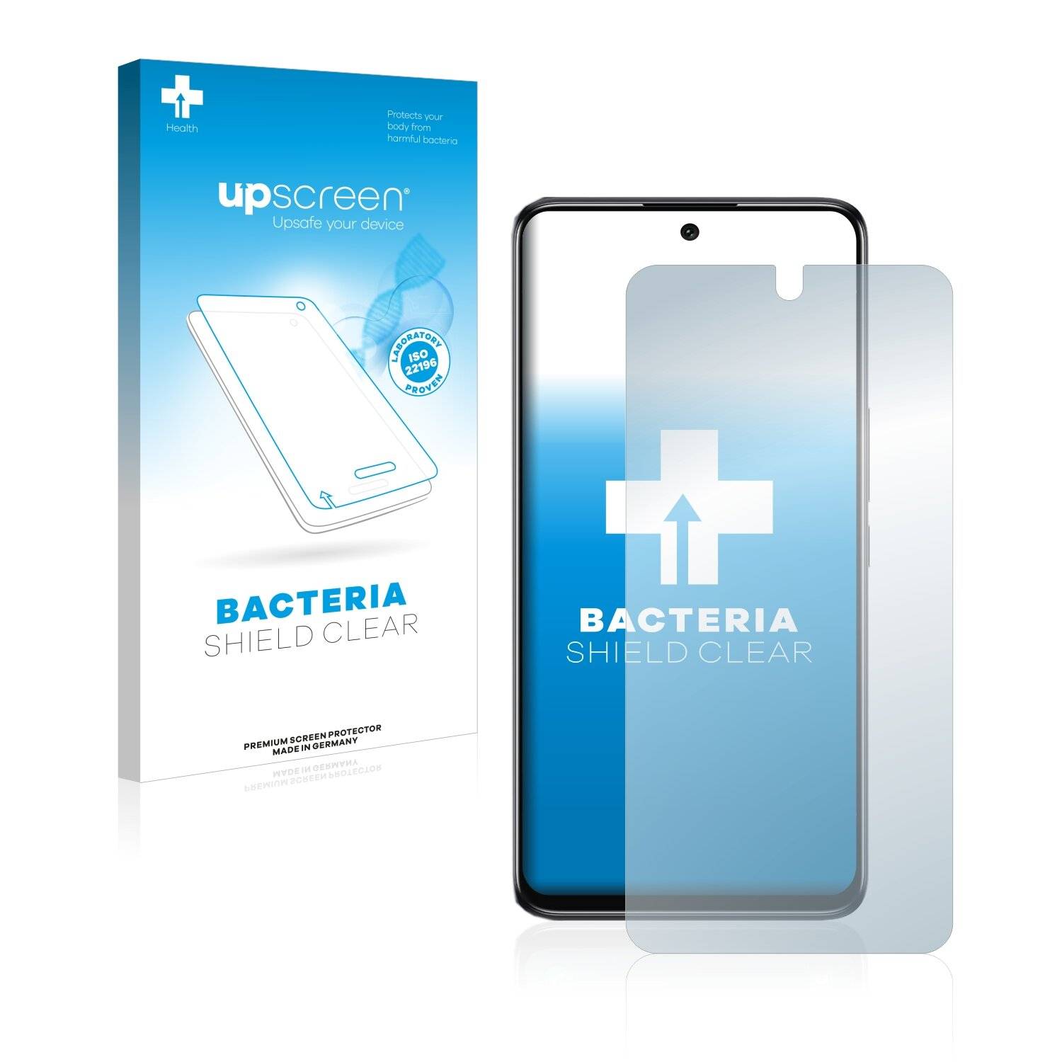 upscreen Bacteria Shield Clear Premium Antibakterielle Displayschutzfolie für TCL 30 V