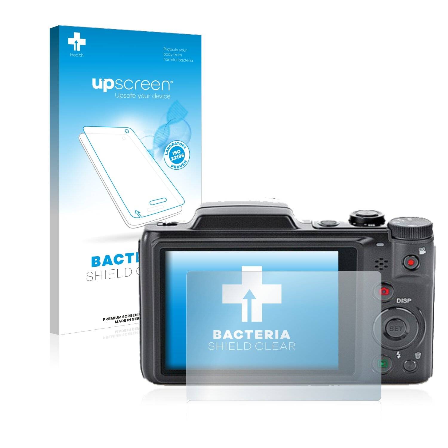 upscreen Bacteria Shield Clear Premium Antibakterielle Displayschutzfolie für Maginon SZ