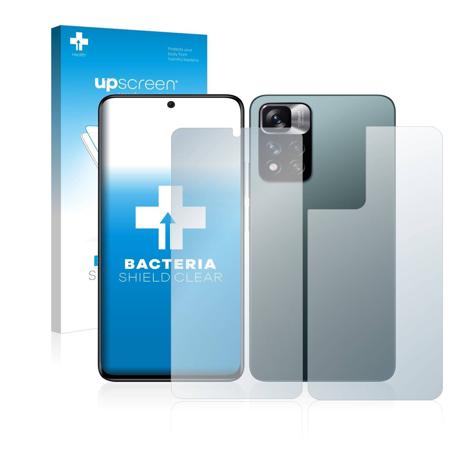 upscreen Bacteria Shield Clear Premium Antibakterielle Displayschutzfolie für Xiaomi Redmi