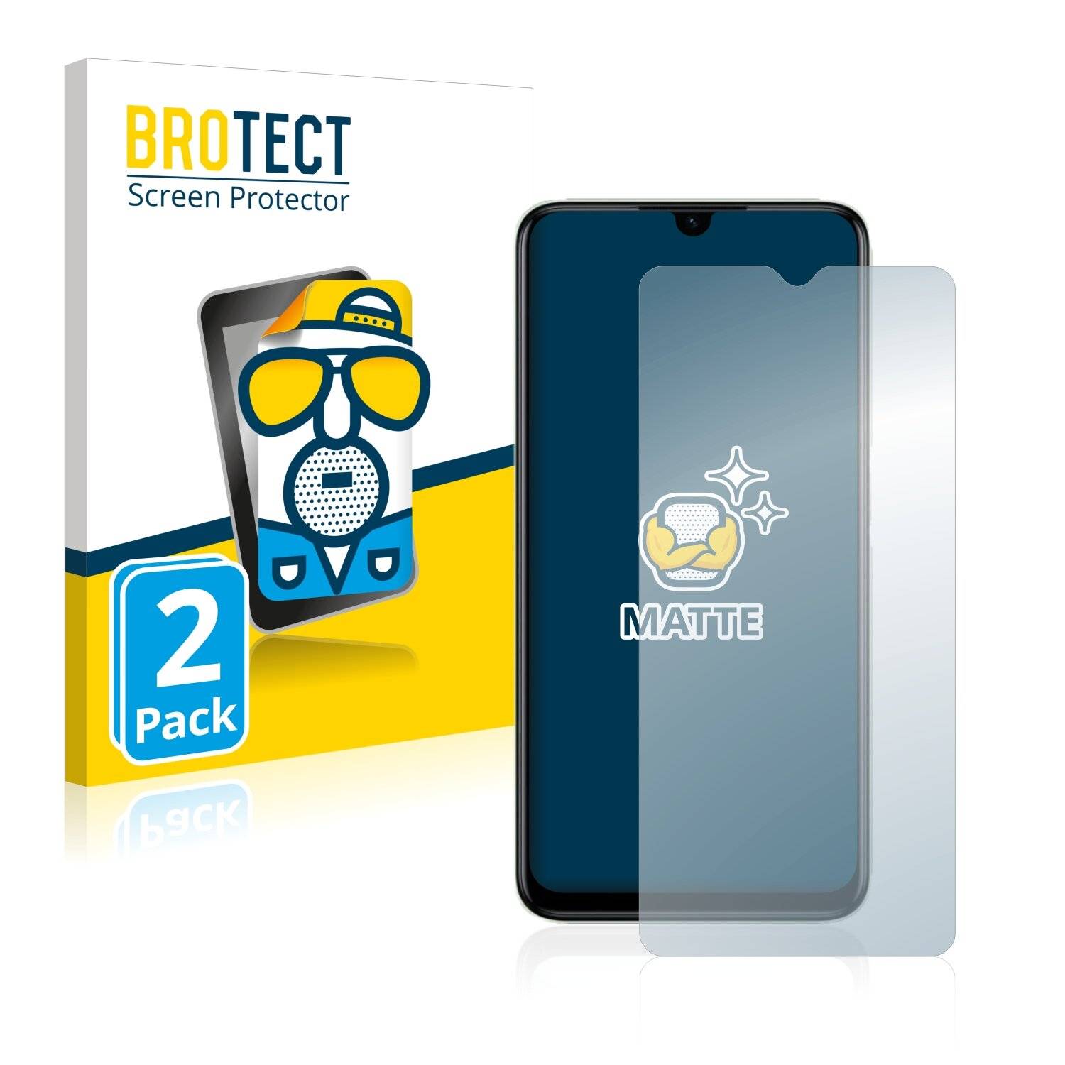 2x BROTECT Matte Displayschutzfolie für Realme C35 - Entspiegelt,