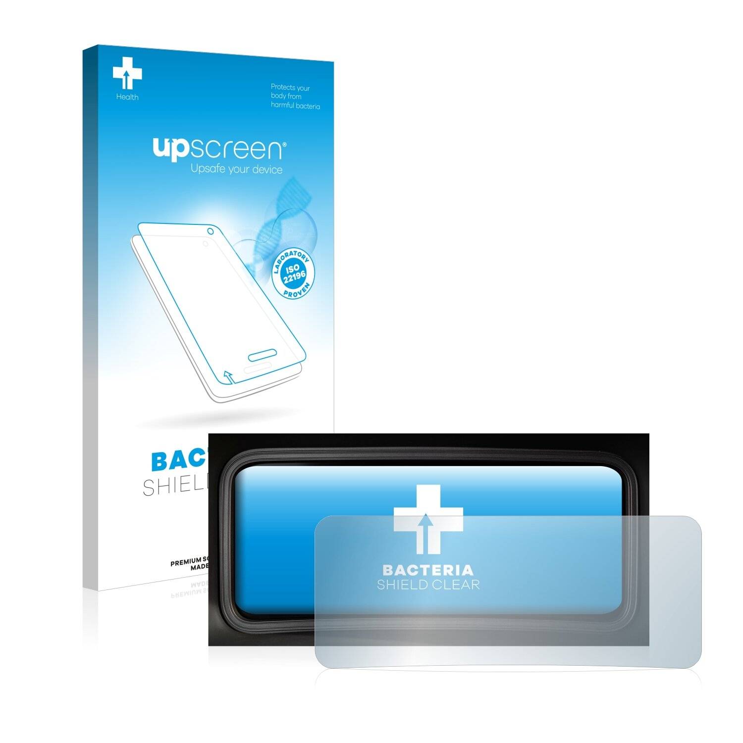 upscreen Bacteria Shield Clear Premium Antibakterielle Displayschutzfolie für Hyundai Kona