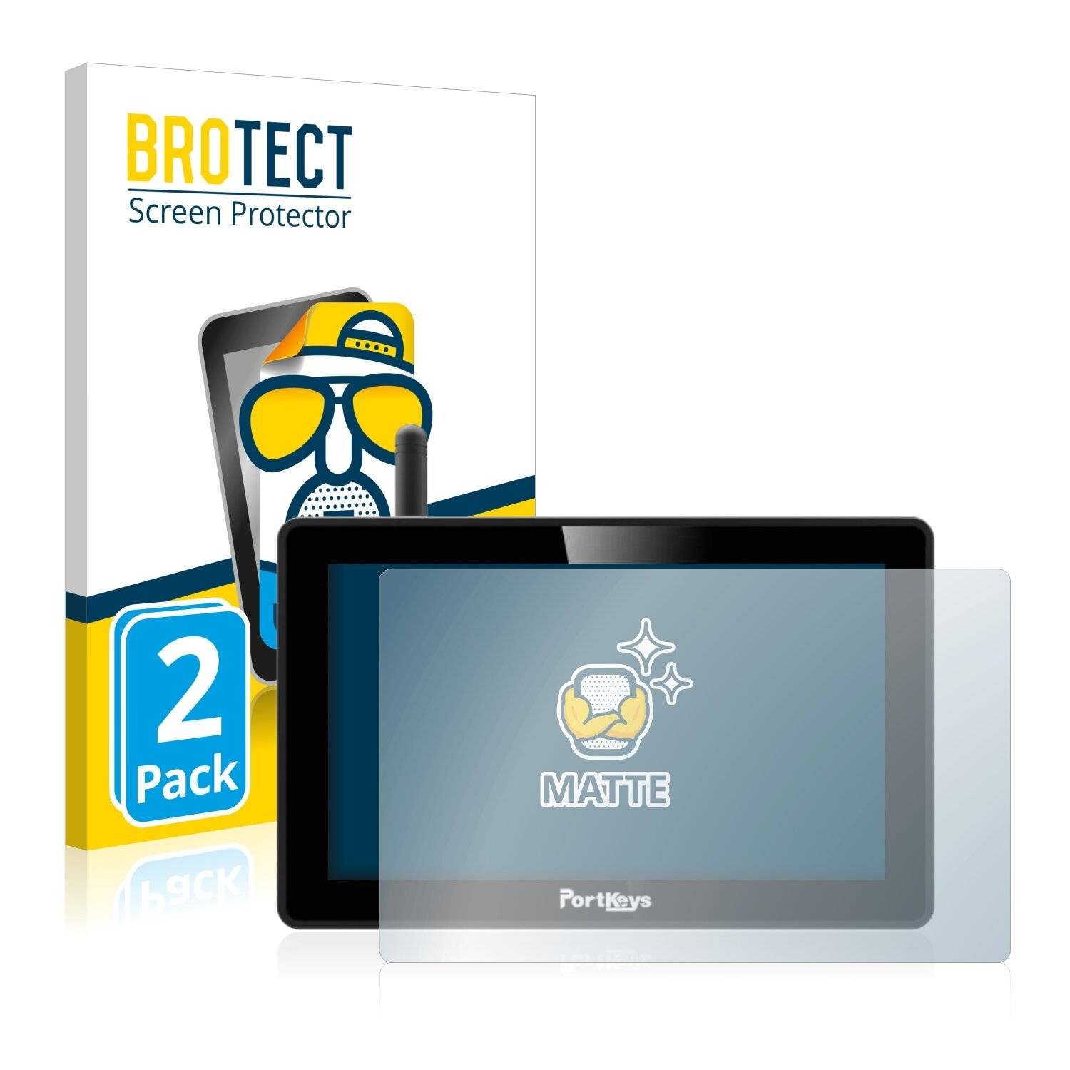 2x BROTECT Matte Displayschutzfolie für Portkeys BM5 WR - Entspiegelt,