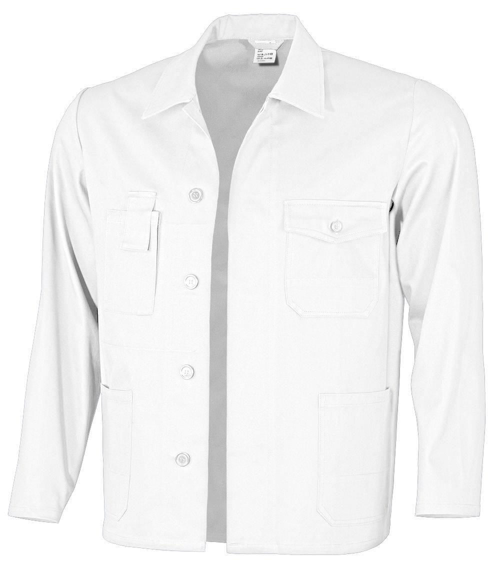 QUALITEX HIGH QUALITY WORKWEAR Langjacke basic - weiß - Herren: 58 Damen: 52