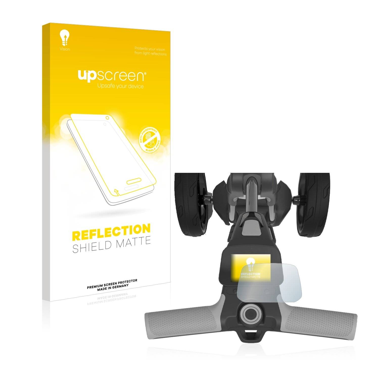 upscreen Reflection Shield Matte Premium Displayschutzfolie für PowaKaddy