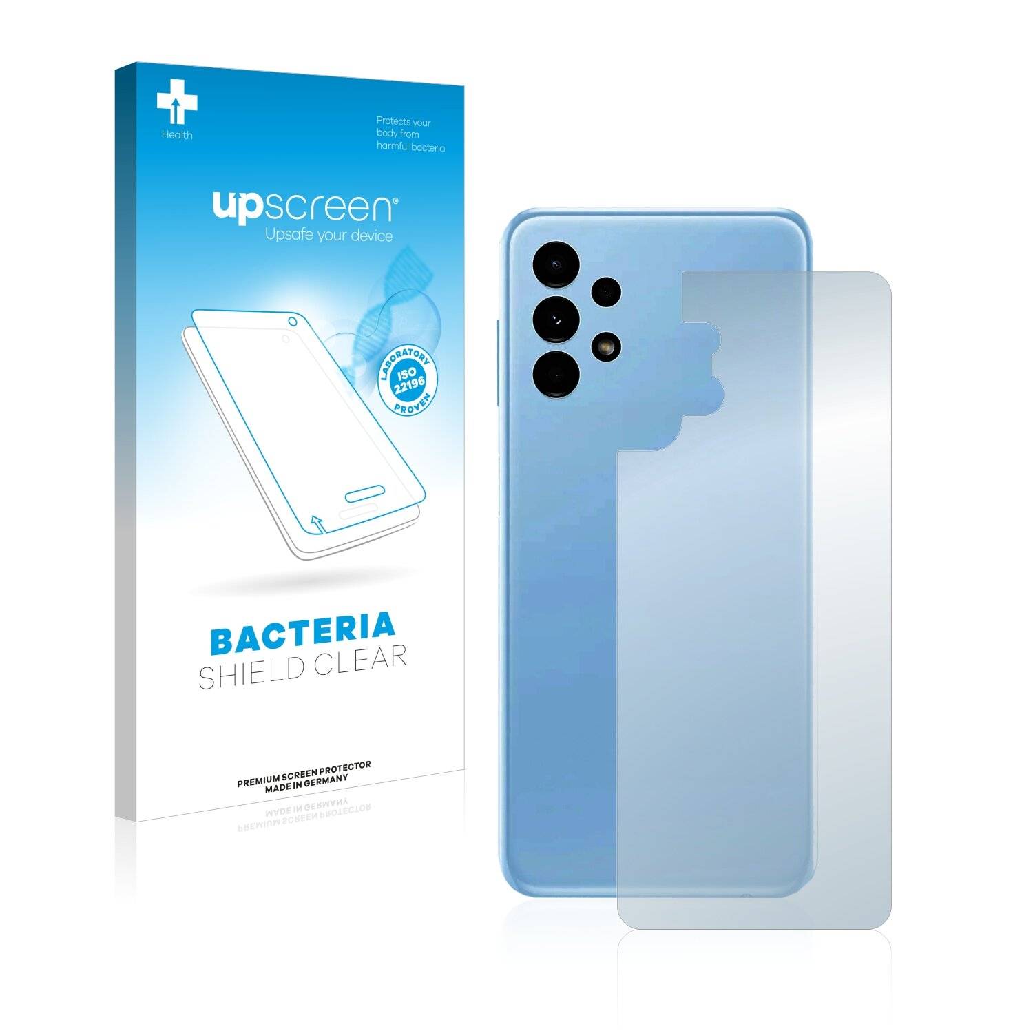 upscreen Bacteria Shield Clear Premium Antibakterielle Displayschutzfolie für Samsung Galaxy