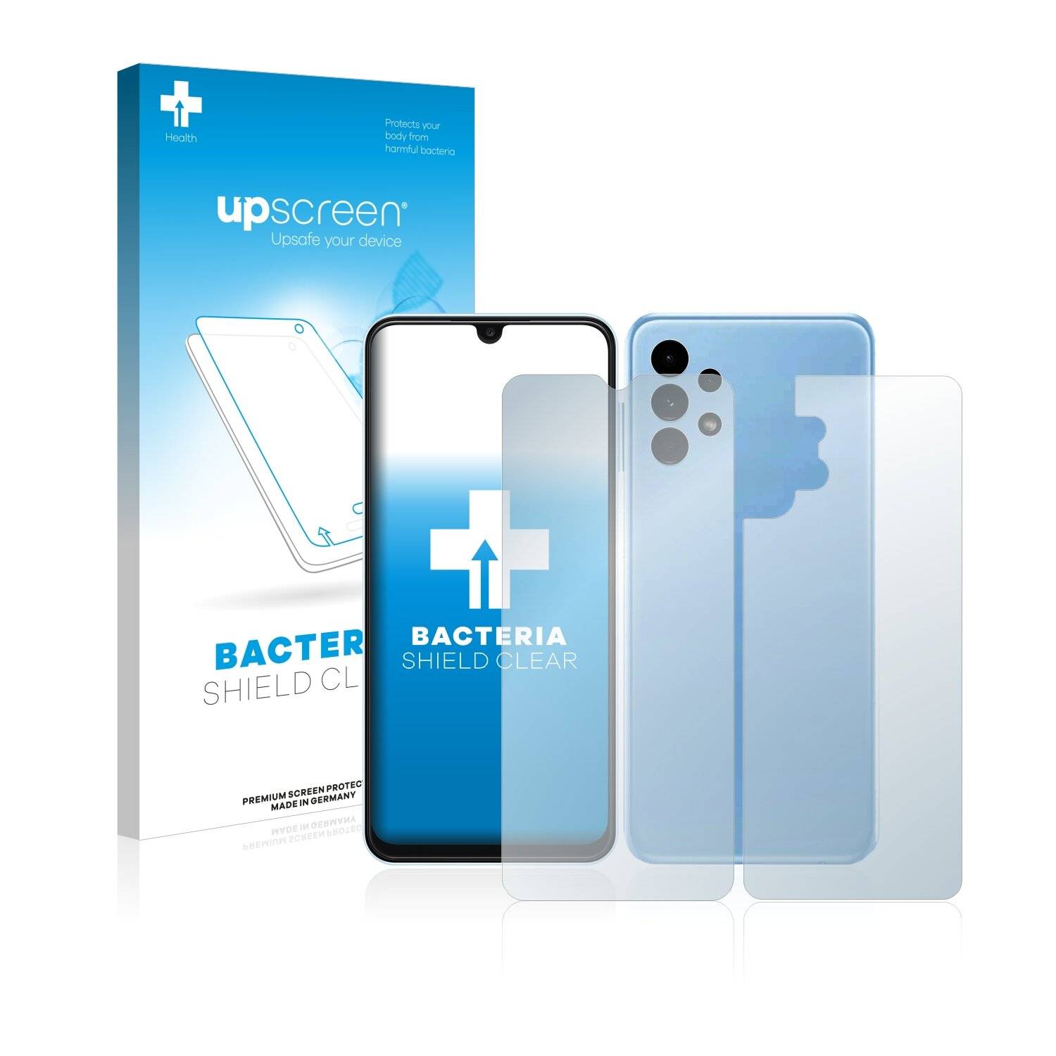upscreen Bacteria Shield Clear Premium Antibakterielle Displayschutzfolie für Samsung Galaxy