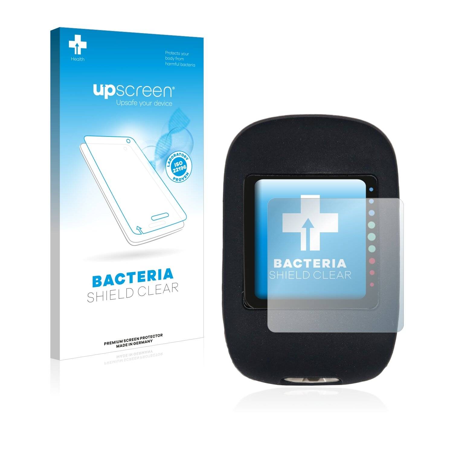 upscreen Bacteria Shield Clear Premium Antibakterielle Displayschutzfolie für Accu-Chek