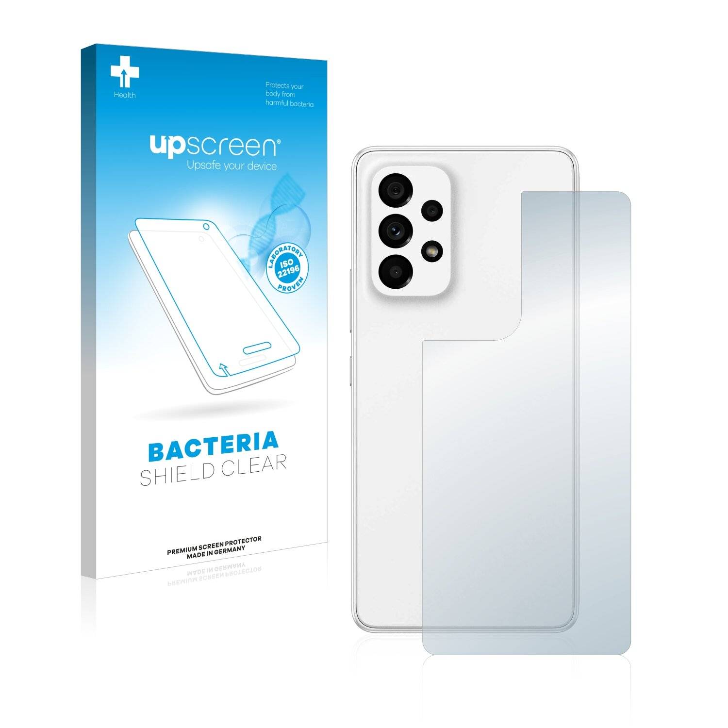 upscreen Bacteria Shield Clear Premium Antibakterielle Displayschutzfolie für Samsung Galaxy
