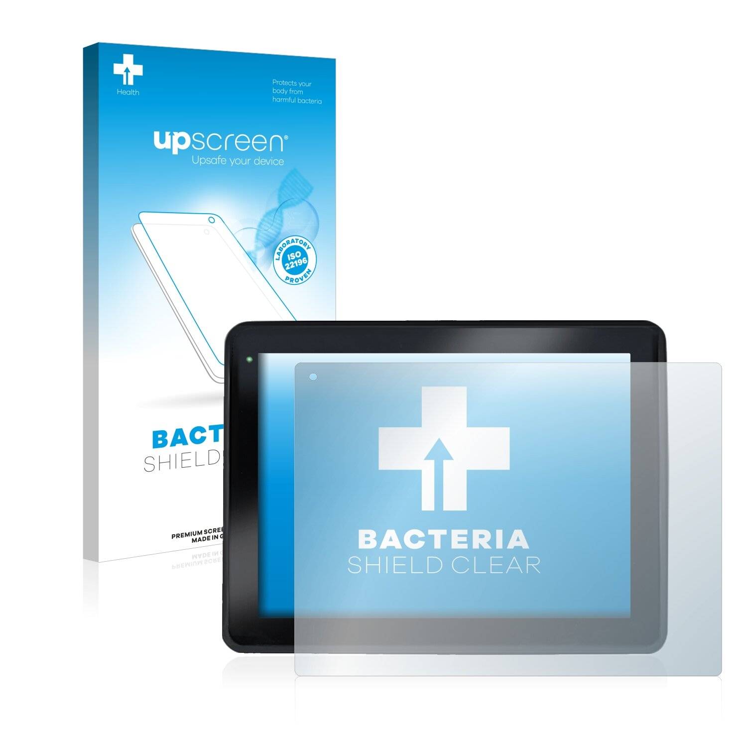 upscreen Bacteria Shield Clear Premium Antibakterielle Displayschutzfolie für Faytech