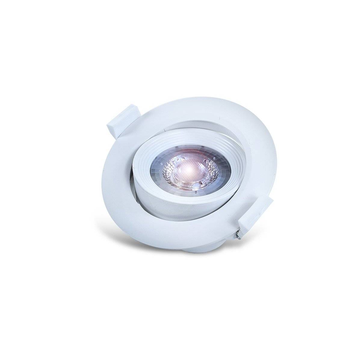 LED 10W COB Einbaustrahler 45° Grad Schwenkbar Ø120mm Rund Warmweiß Spot Einbauleuchte 800 Lumen Deckenleuchte Weiß