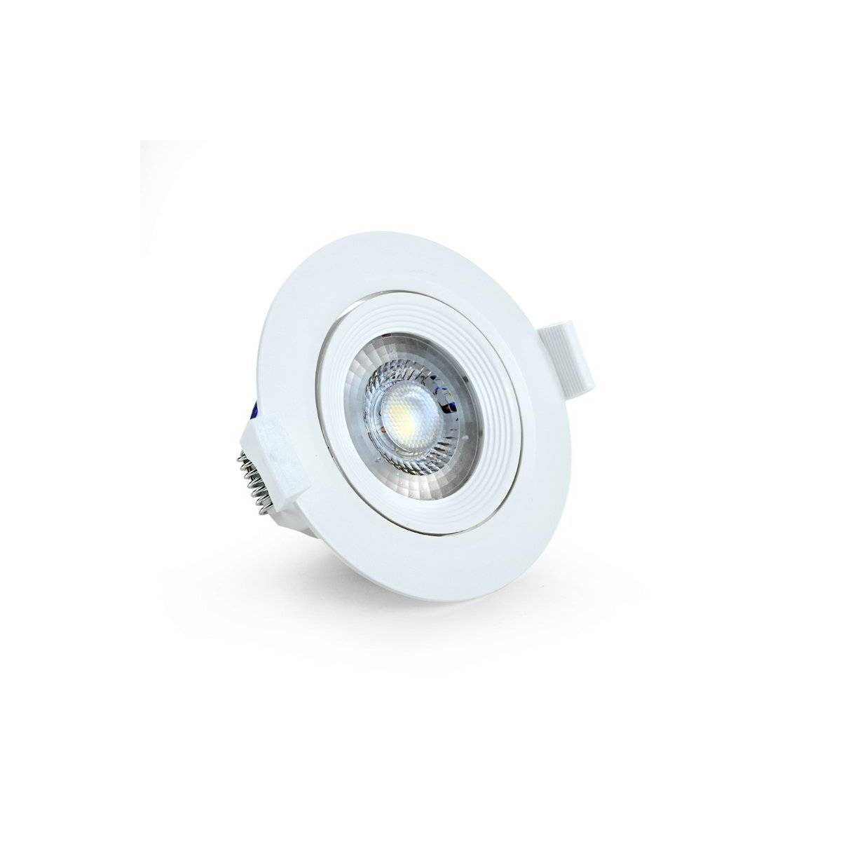 LED 10W COB Einbaustrahler 45° Grad Schwenkbar Ø120mm Rund Warmweiß Spot Einbauleuchte 800 Lumen Deckenleuchte Weiß
