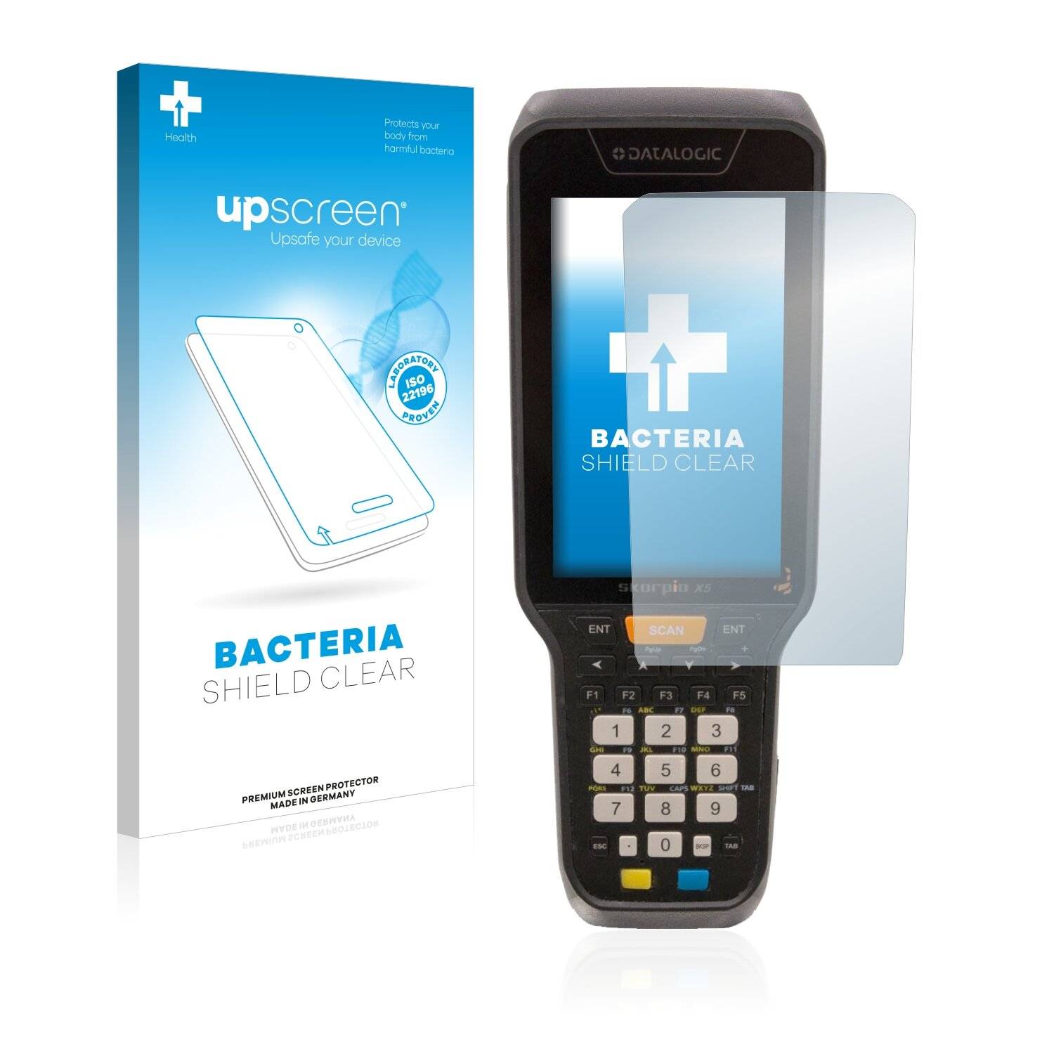 upscreen Bacteria Shield Clear Premium Antibakterielle Displayschutzfolie für Datalogic