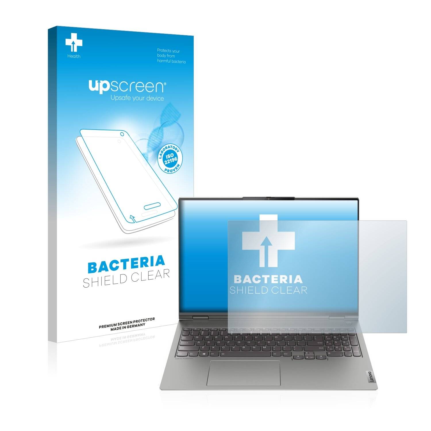 upscreen Bacteria Shield Clear Premium Antibakterielle Displayschutzfolie für Lenovo