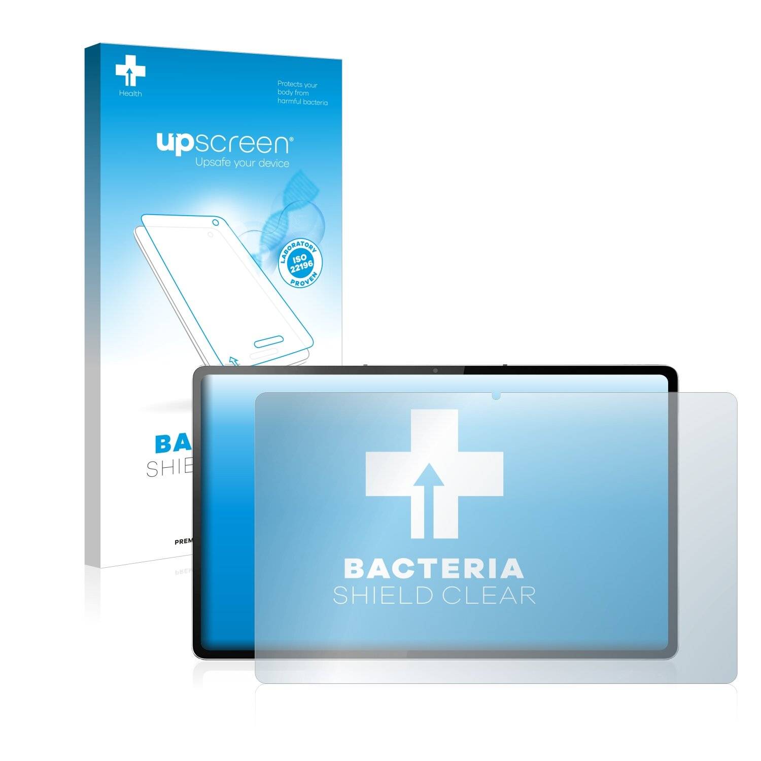 upscreen Bacteria Shield Clear Premium Antibakterielle Displayschutzfolie für Lenovo Tab P12