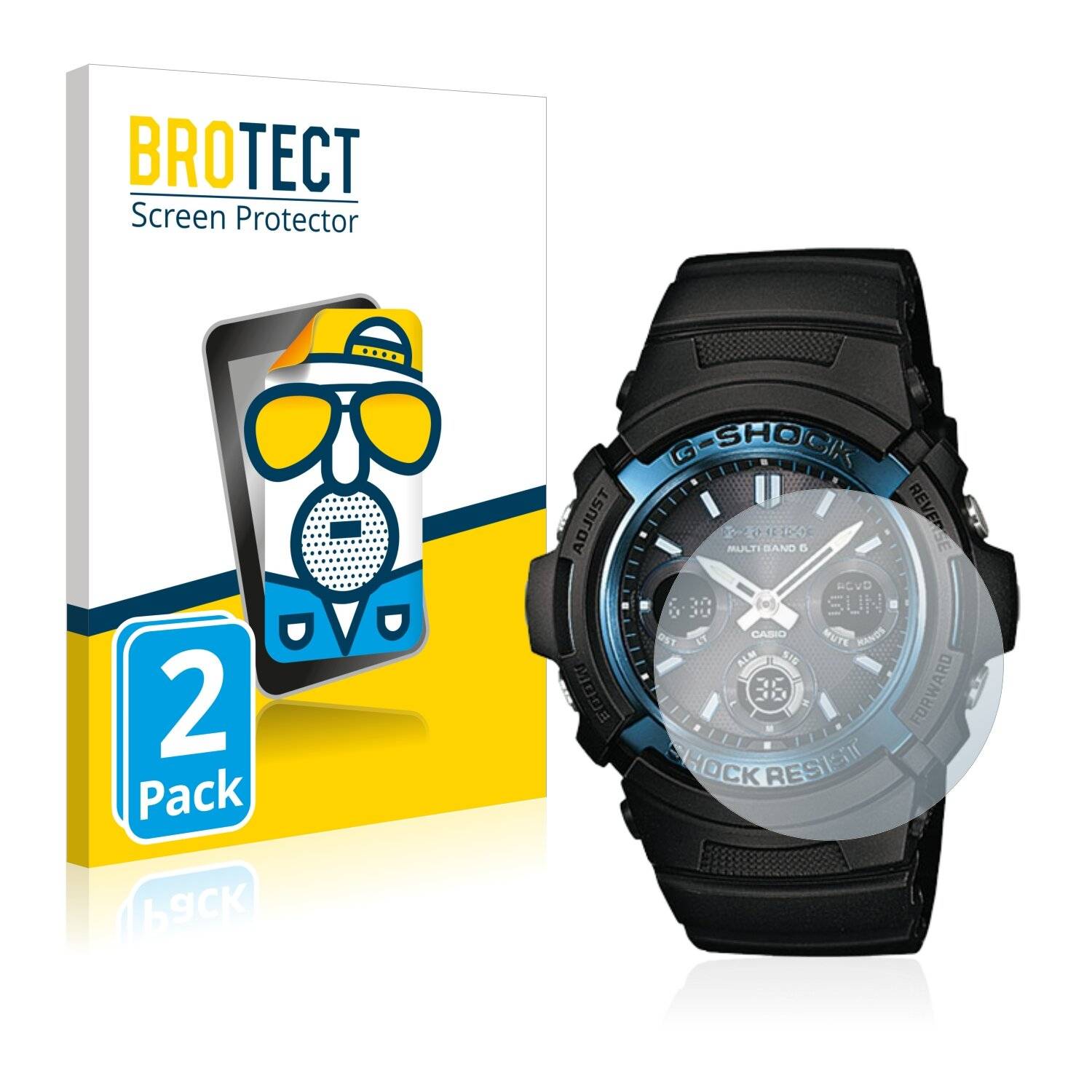 2x BROTECT Matte Displayschutzfolie für Casio AWG M100 - Entspiegelt,