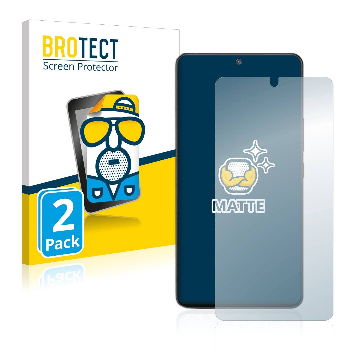 2x BROTECT Matte Displayschutzfolie für Vivo iQOO 9 - Entspiegelt,