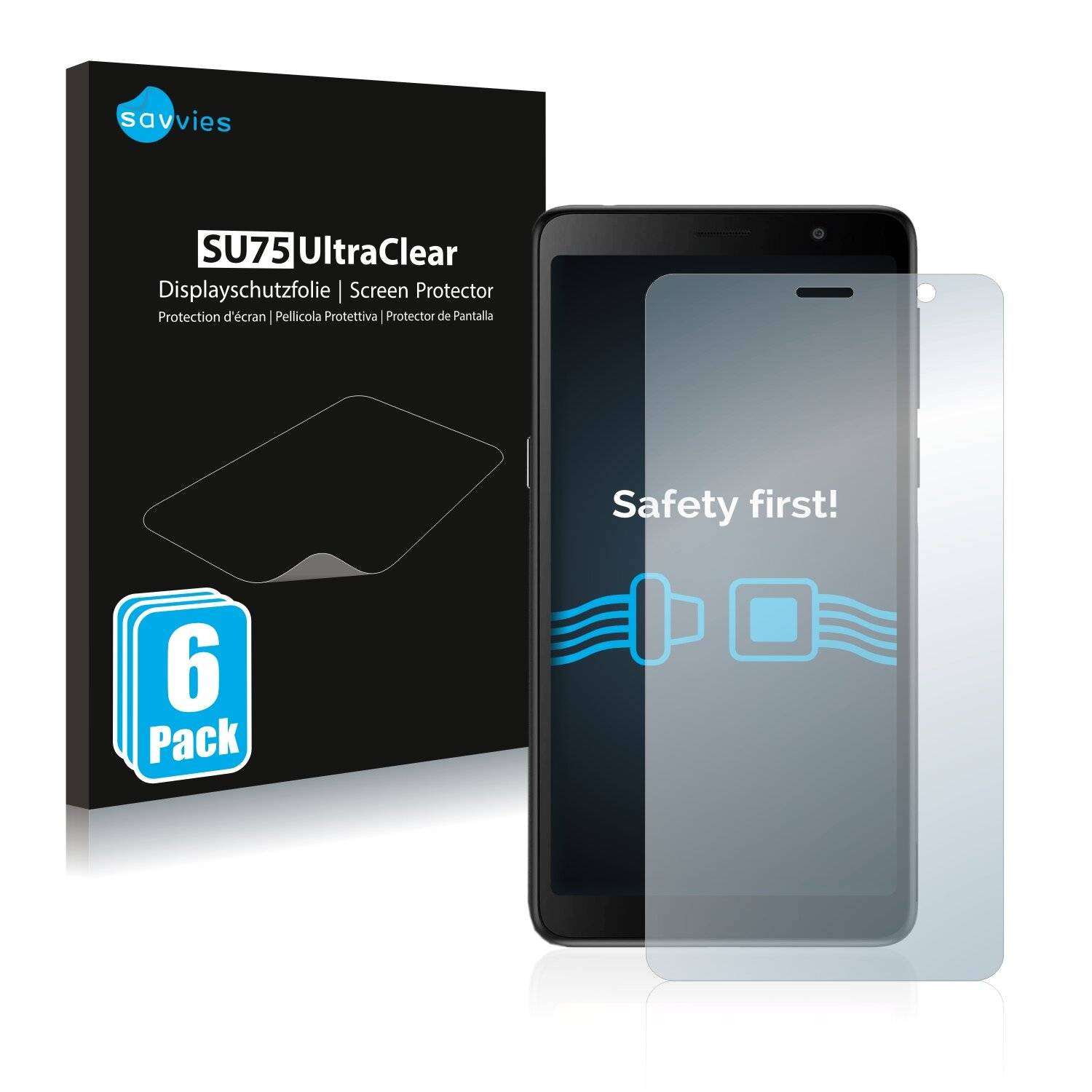 6x Savvies SU75 Displayschutzfolie für TCL