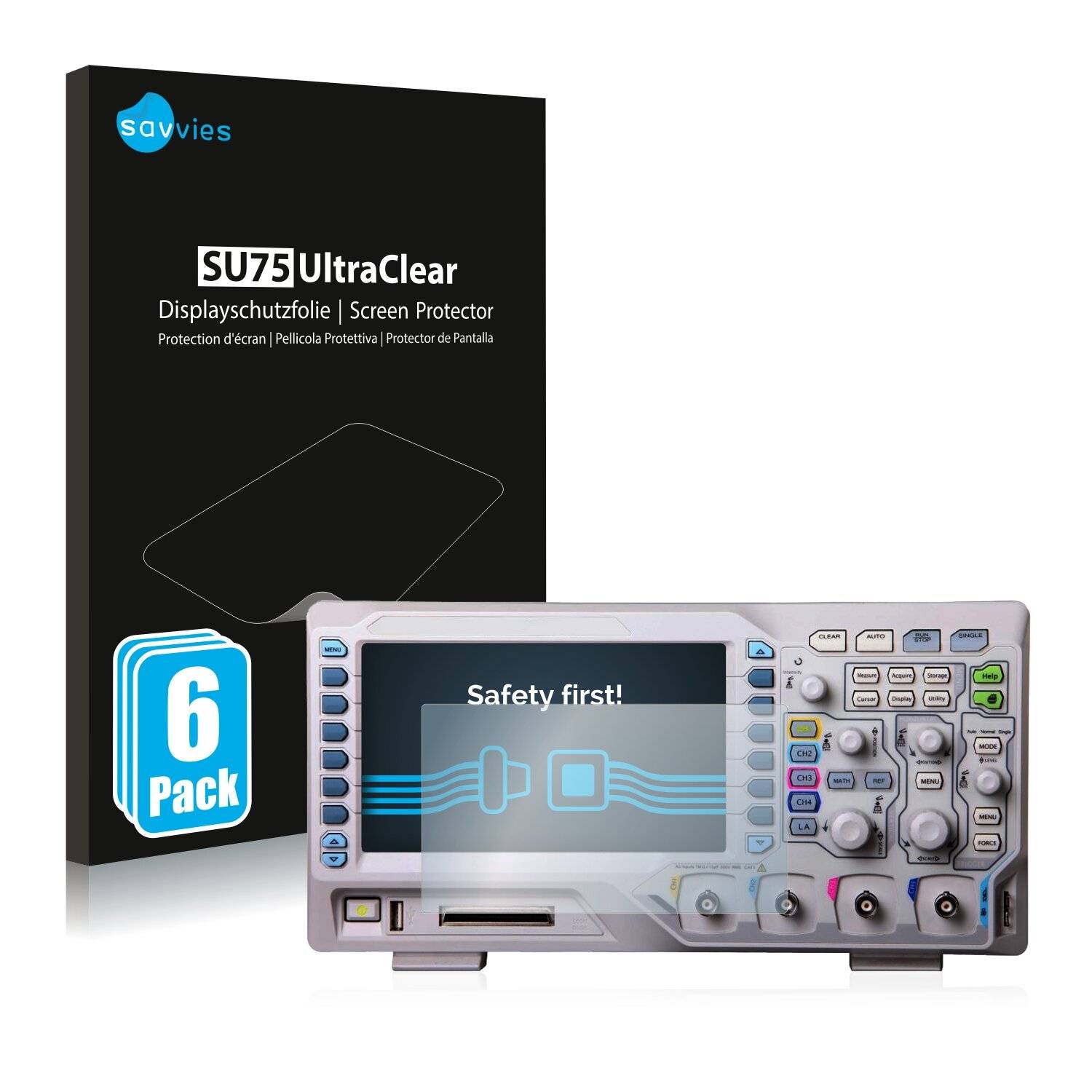 6x Savvies SU75 Displayschutzfolie für Rigol