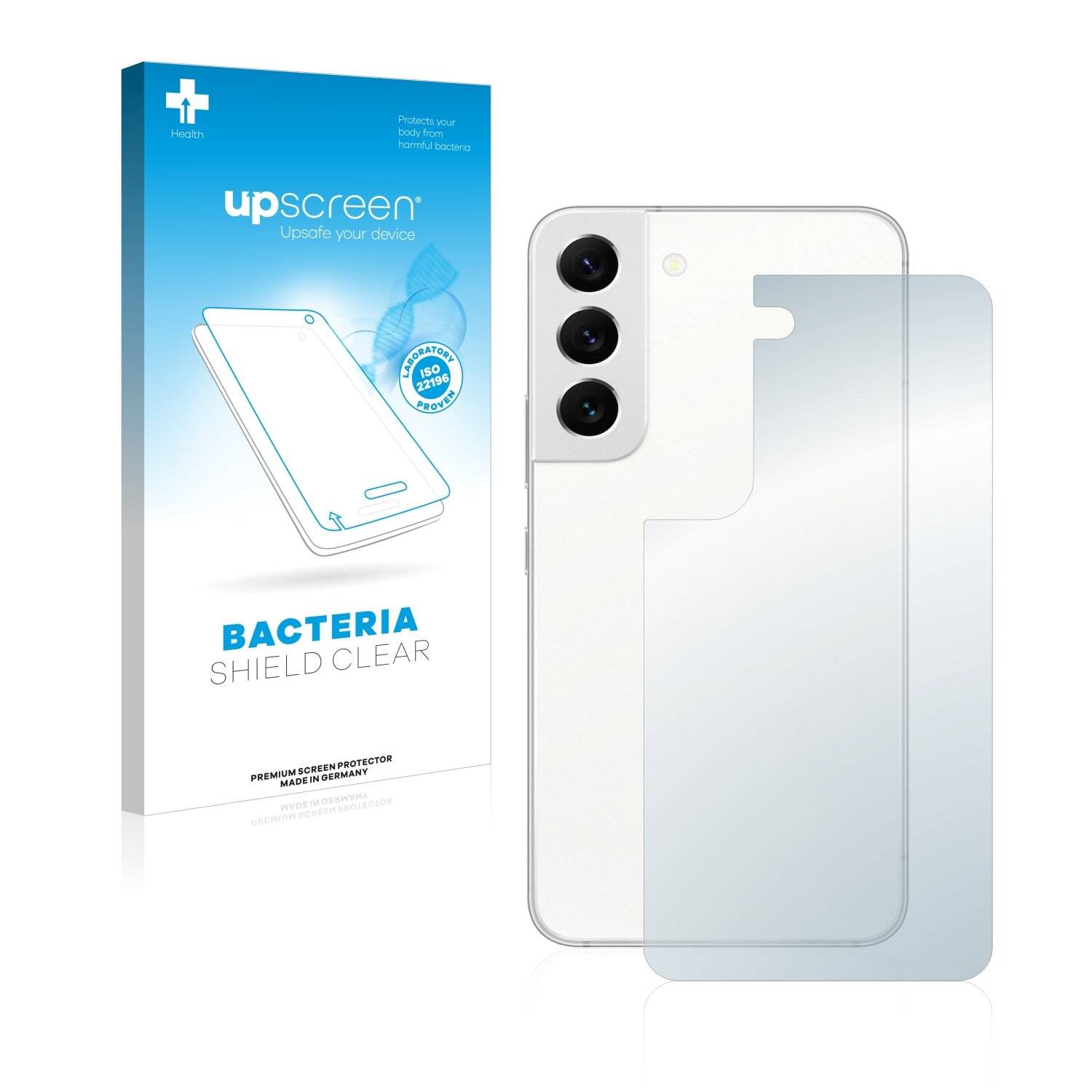 upscreen Bacteria Shield Clear Premium Antibakterielle Displayschutzfolie für Samsung Galaxy