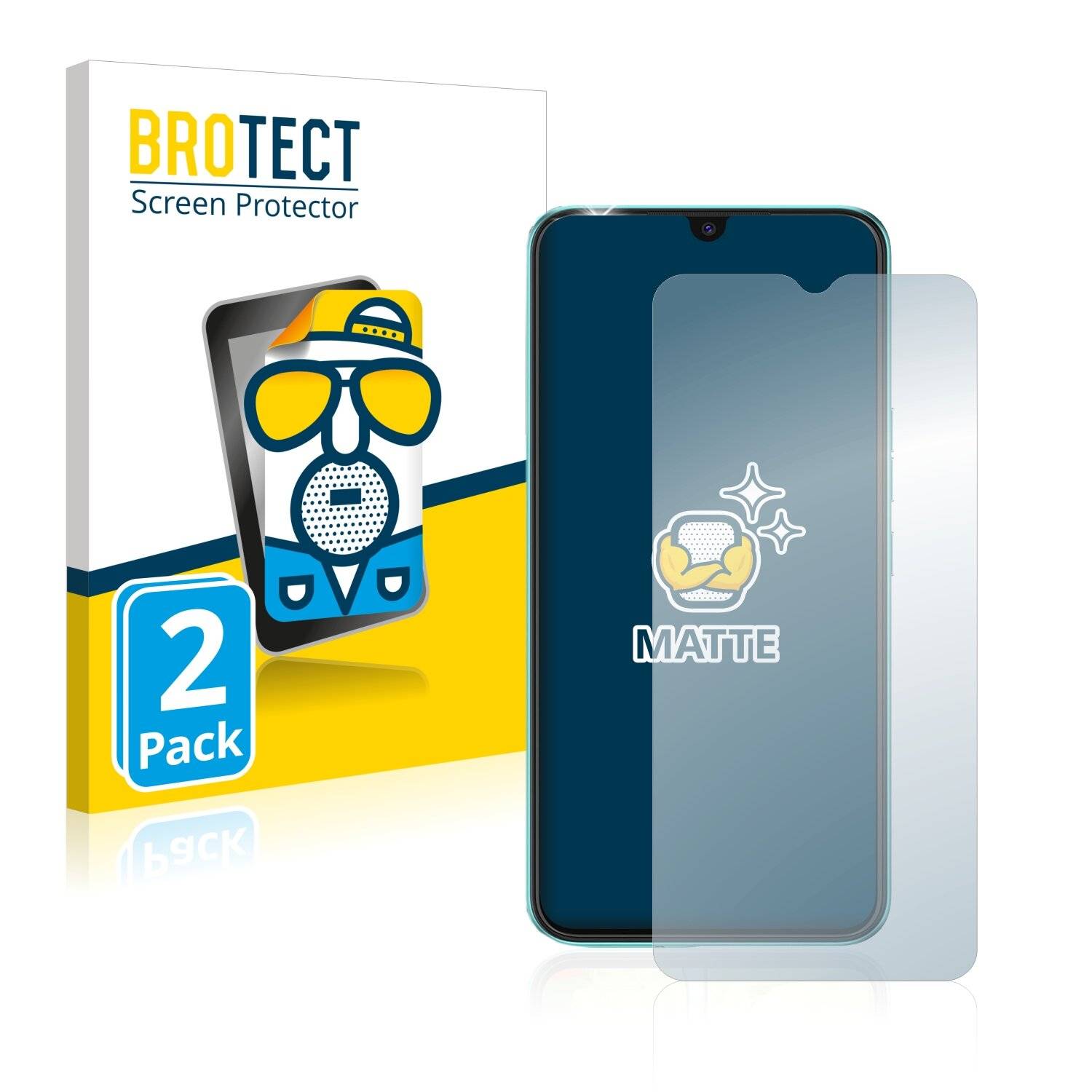 2x BROTECT Matte Displayschutzfolie für Tecno Spark Go 2022 - Entspiegelt,