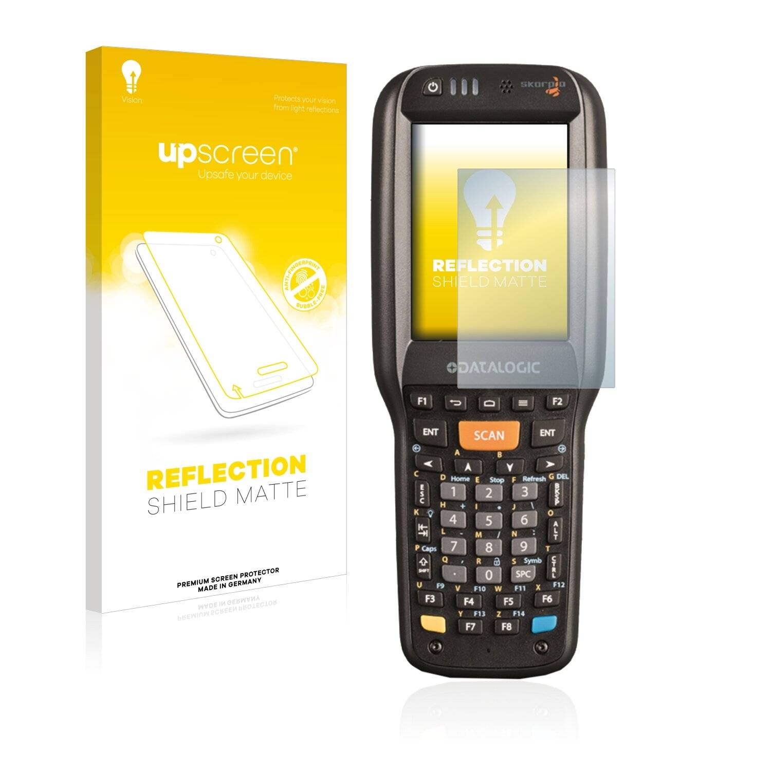 upscreen Reflection Shield Matte Premium Displayschutzfolie für Datalogic Skorpio