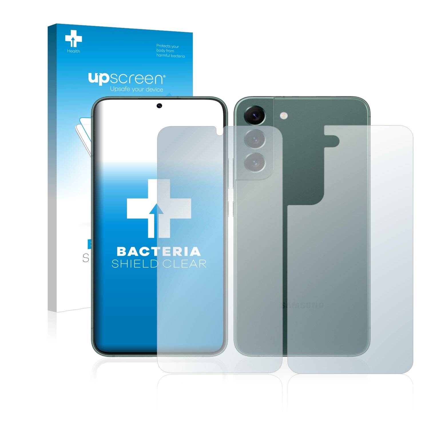upscreen Bacteria Shield Clear Premium Antibakterielle Displayschutzfolie für Samsung Galaxy