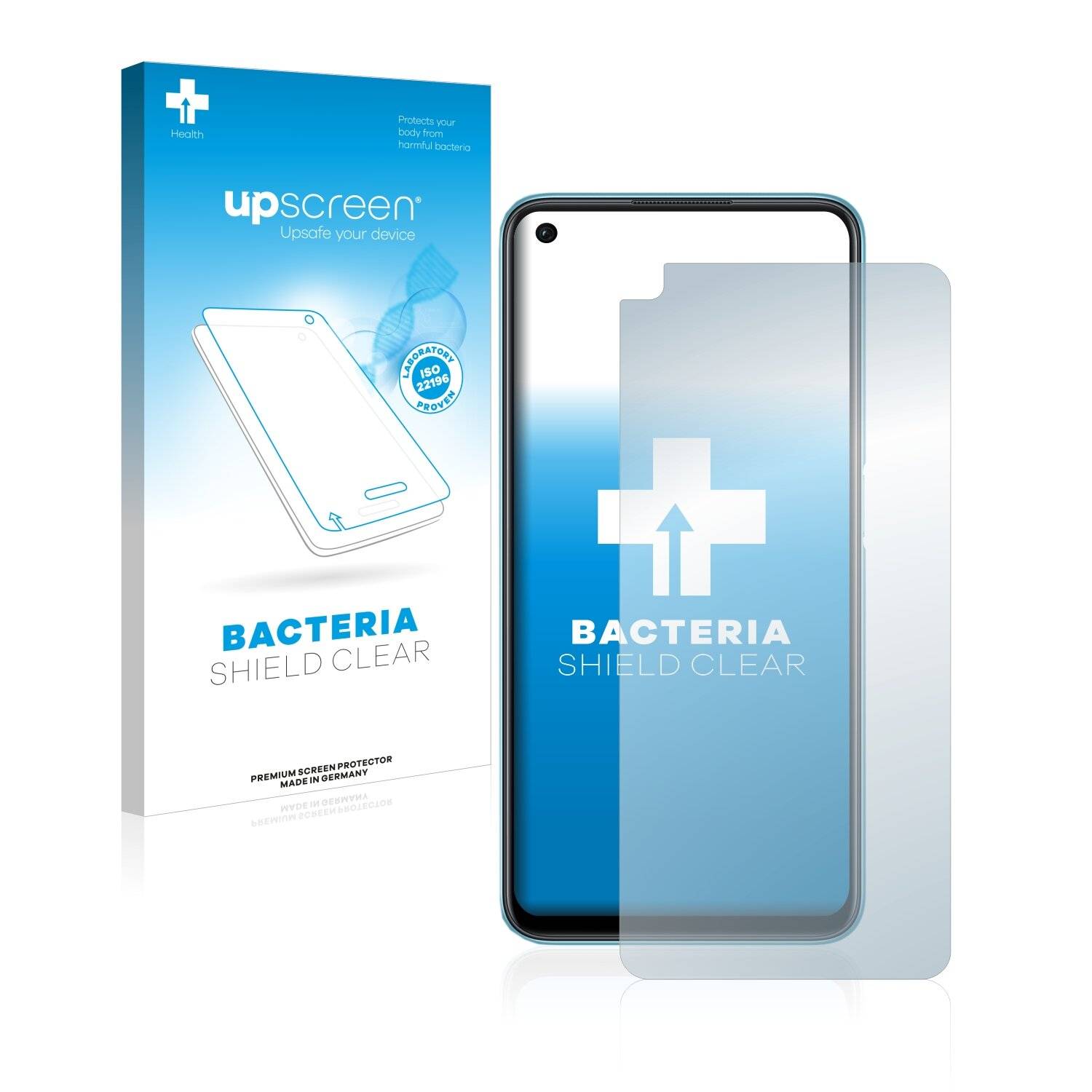 upscreen Bacteria Shield Clear Premium Antibakterielle Displayschutzfolie für Oppo