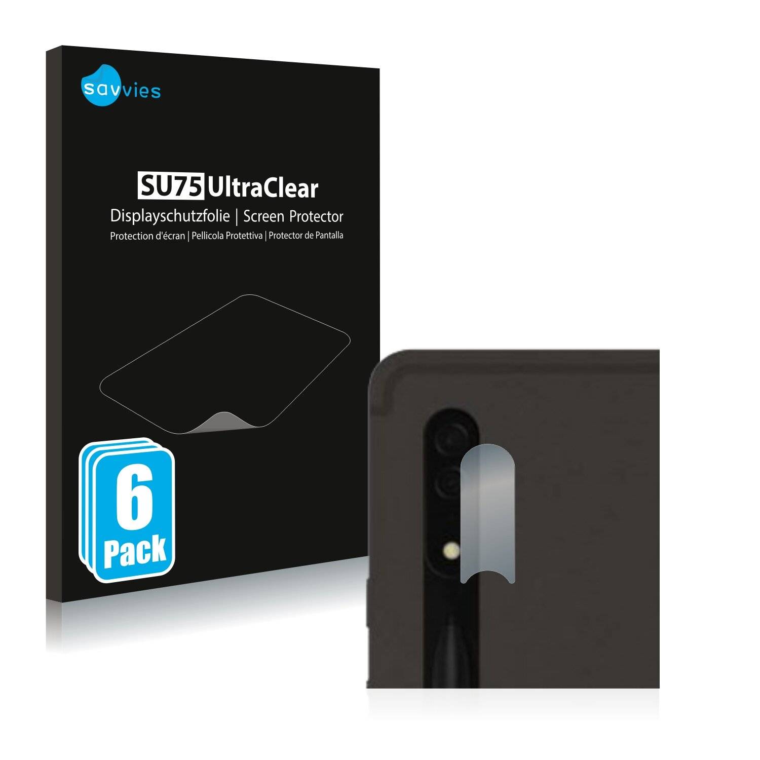6x Savvies SU75 Displayschutzfolie für Samsung Galaxy Tab S8 Ultra 5G (NUR