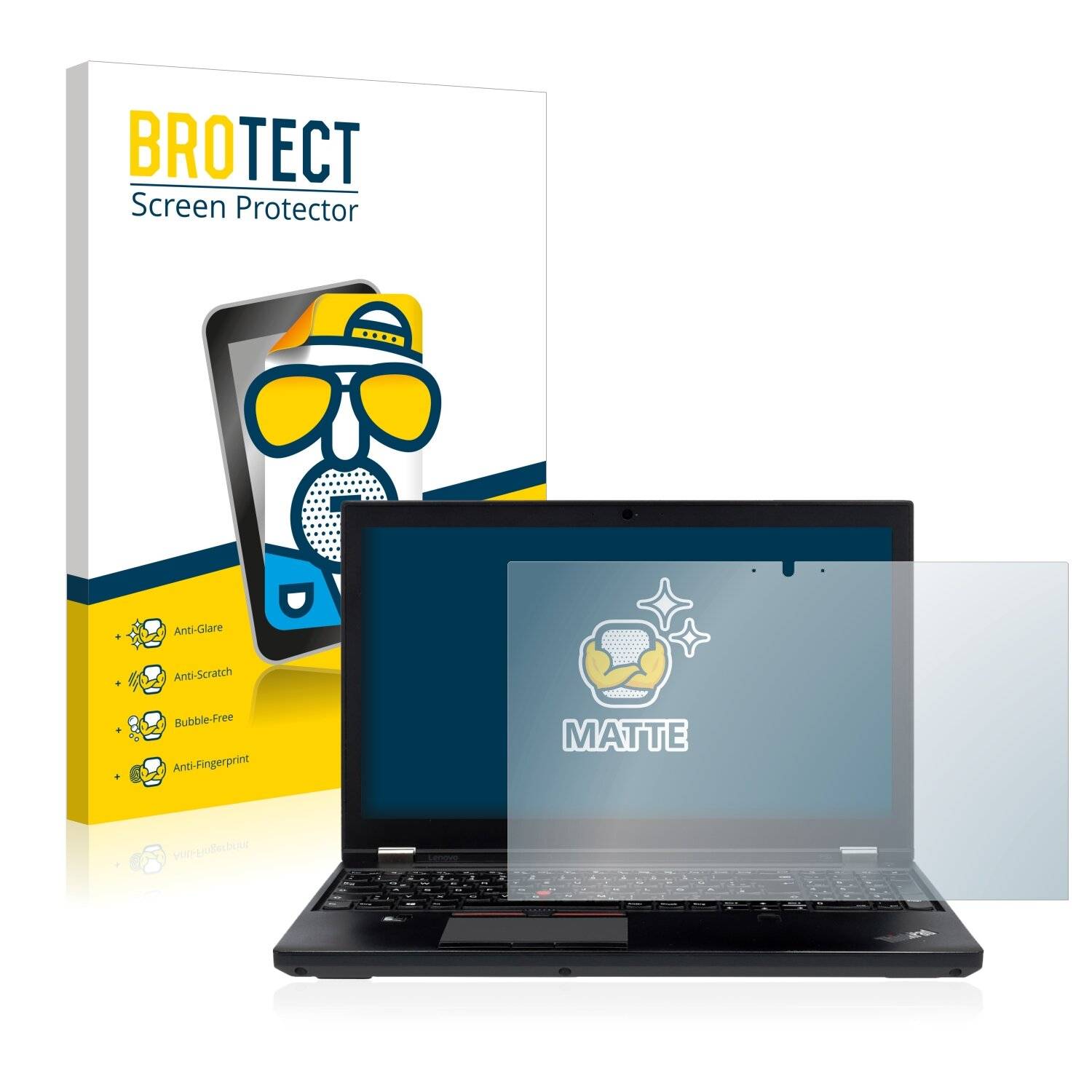 BROTECT Matte Displayschutzfolie für Lenovo ThinkPad P50 Touch - Entspiegelt,