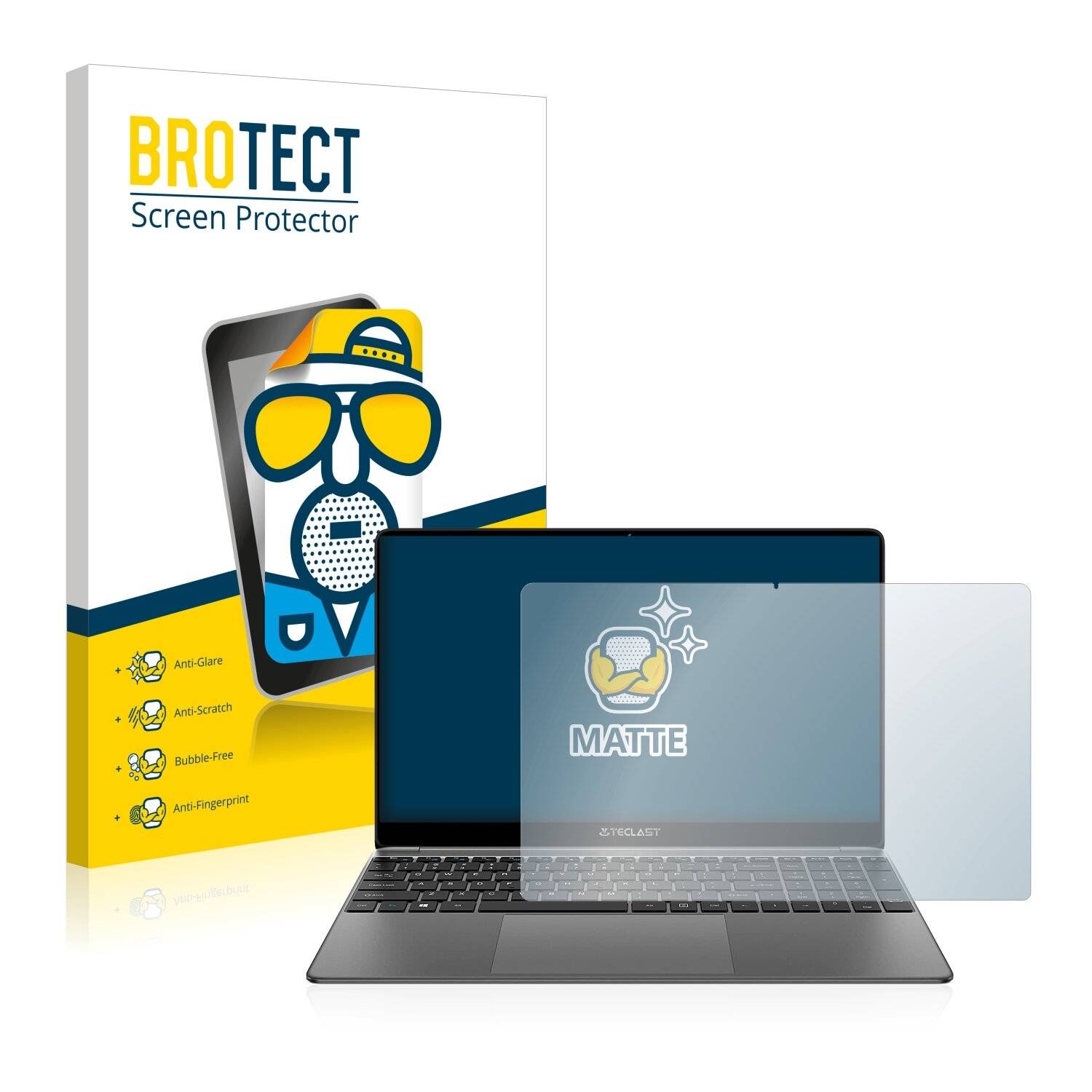 BROTECT Matte Displayschutzfolie für Teclast F15S - Entspiegelt,