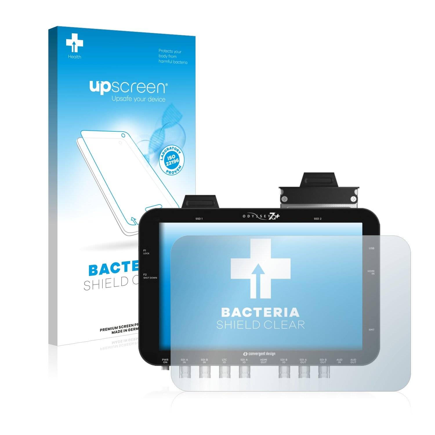 upscreen Bacteria Shield Clear Premium Antibakterielle Displayschutzfolie für Convergent