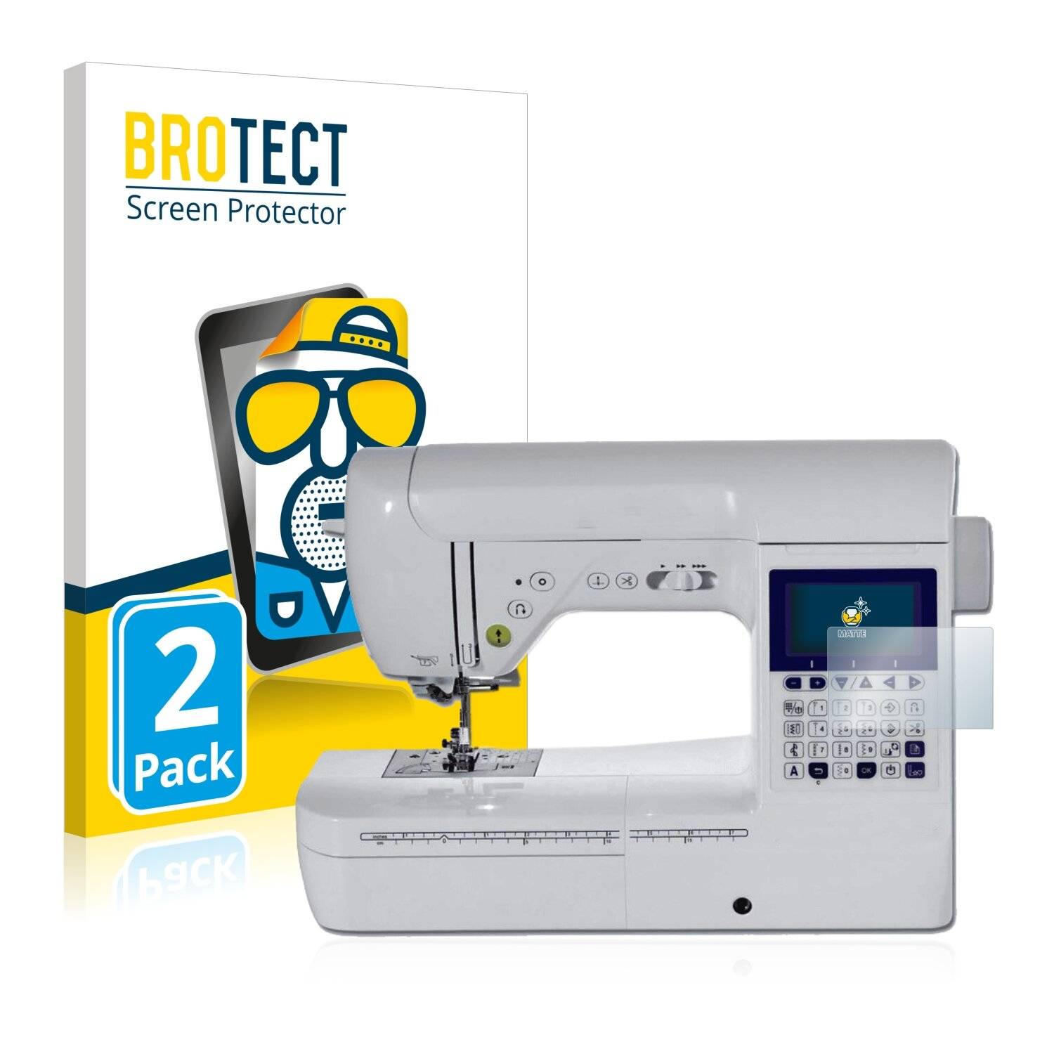 2x BROTECT Matte Displayschutzfolie für Brother Innov-is F420 - Entspiegelt,