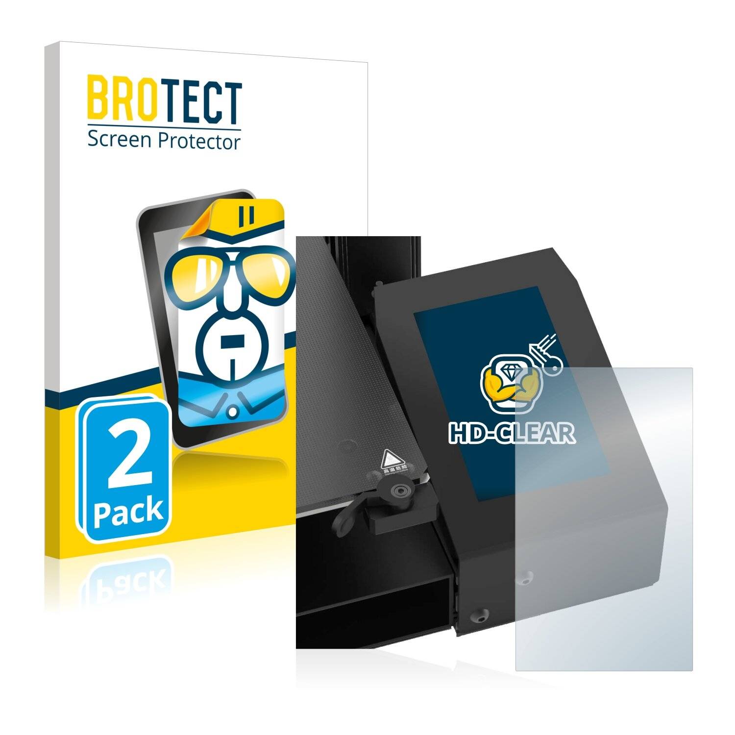 2x BROTECT HD-Clear Displayschutzfolie für Creality CR-6