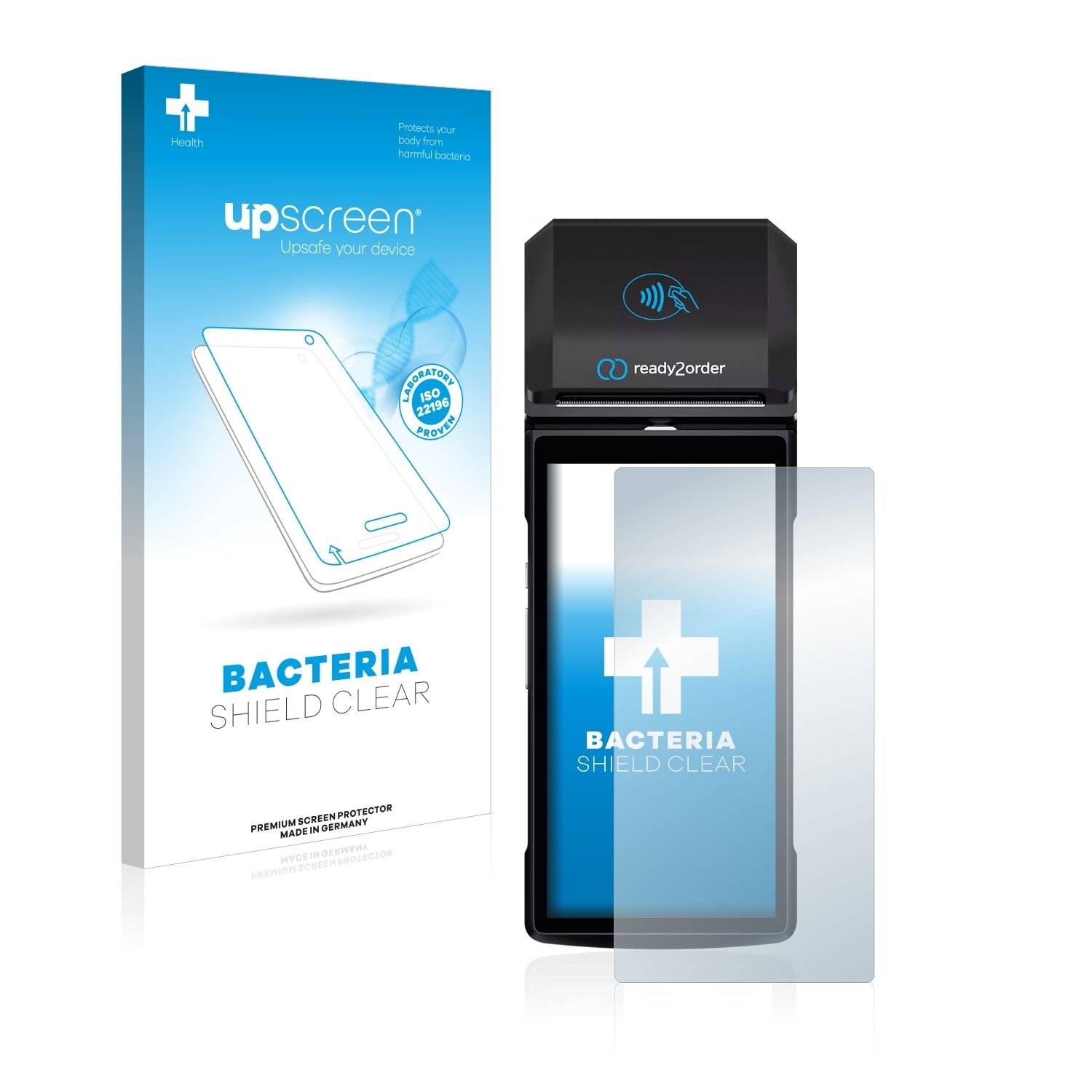 upscreen Bacteria Shield Clear Premium Antibakterielle Displayschutzfolie für Ready2order