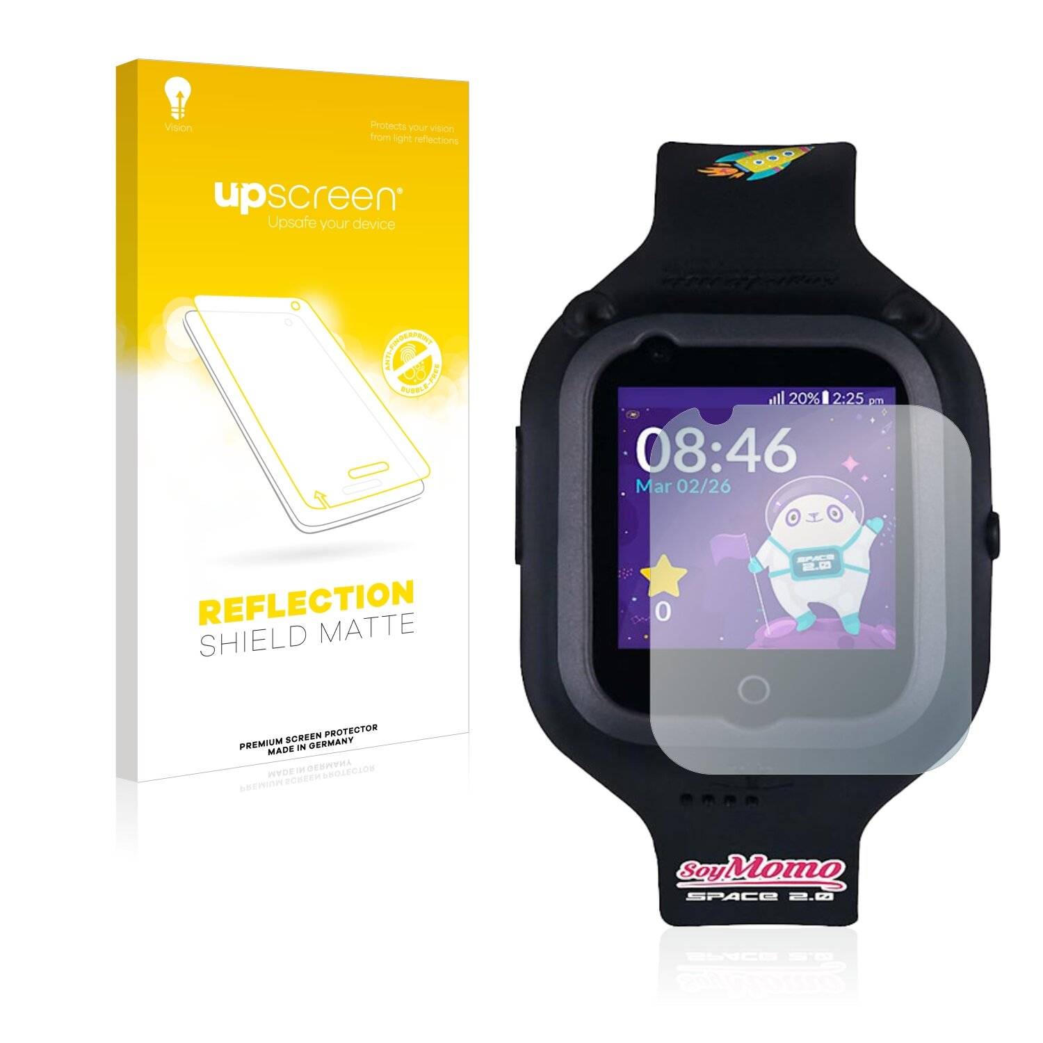 upscreen Reflection Shield Matte Premium Displayschutzfolie für SoyMomo Space
