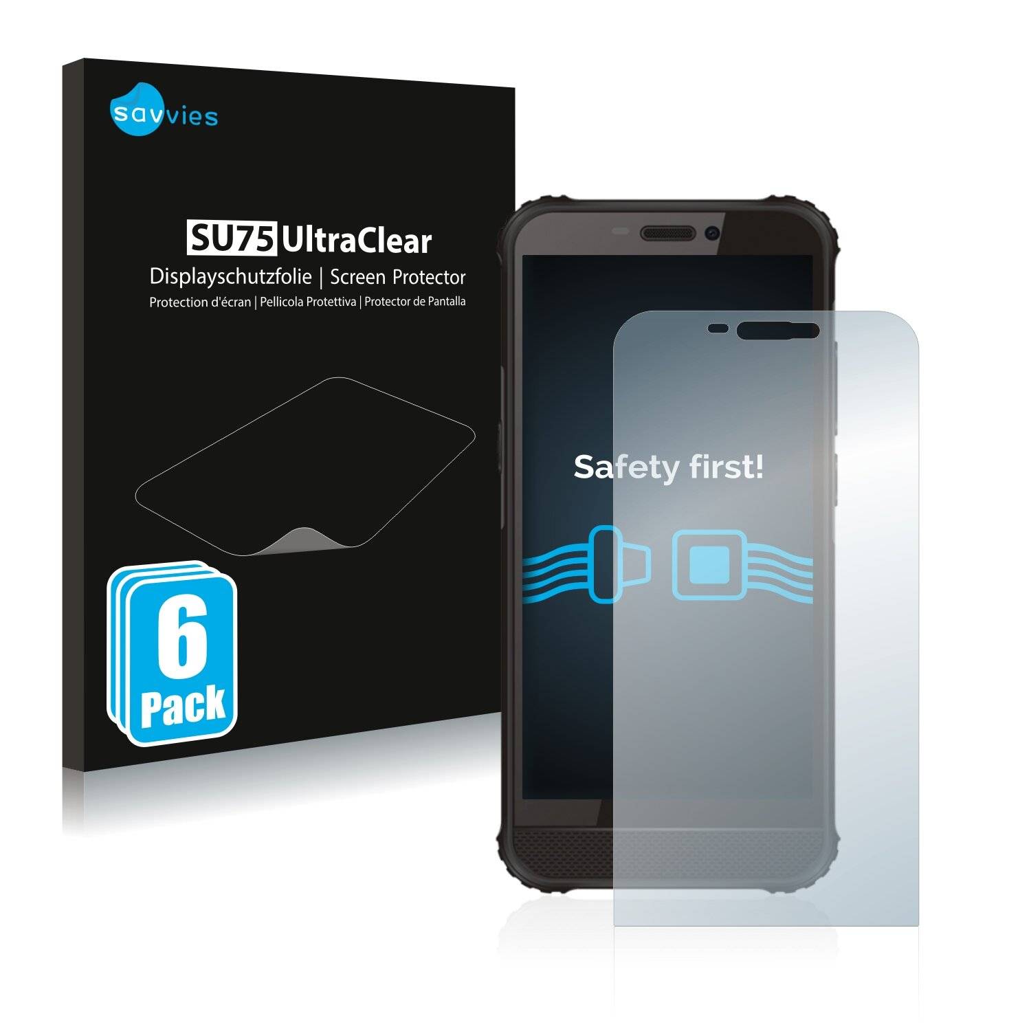 6x Savvies SU75 Displayschutzfolie für GlobeXplorer GPX Pro