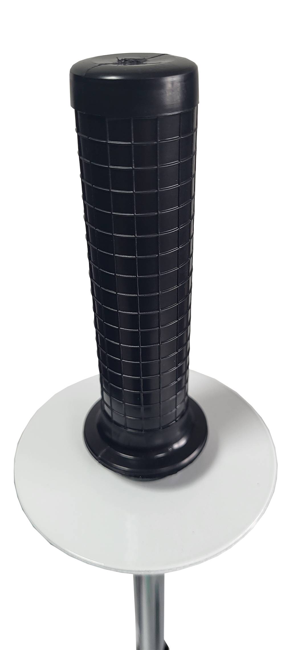 Berger & Schröter | Strechtfolienabroller Strechtabroller verchromt Stahl 400-550mm Rollenhöhe einstellbar, 30-70mm Kerndurchmesser, Abwickler Abrol