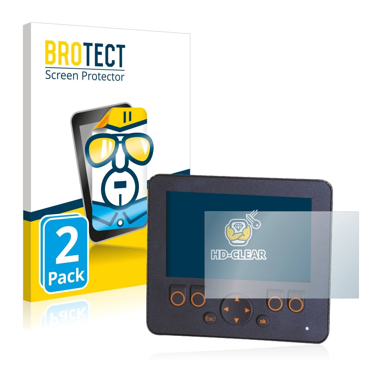 2x BROTECT HD-Clear Displayschutzfolie für ifm