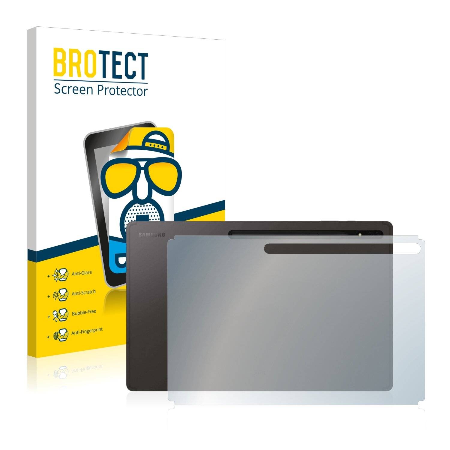 BROTECT Matte Displayschutzfolie für Samsung Galaxy Tab S8 Ultra WiFi (Rückseite) -