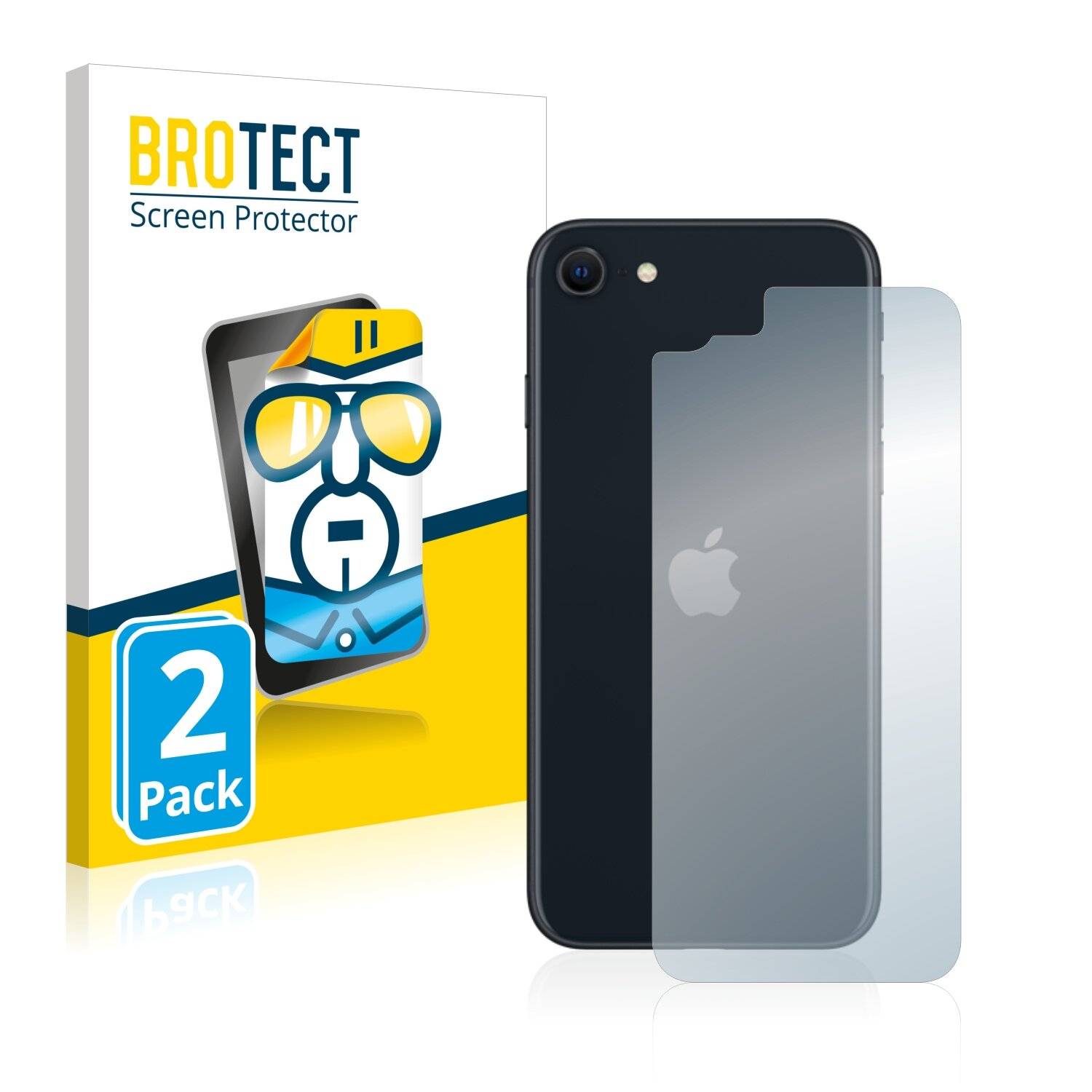 2x BROTECT HD-Clear Displayschutzfolie für Apple iPhone SE 3 2022