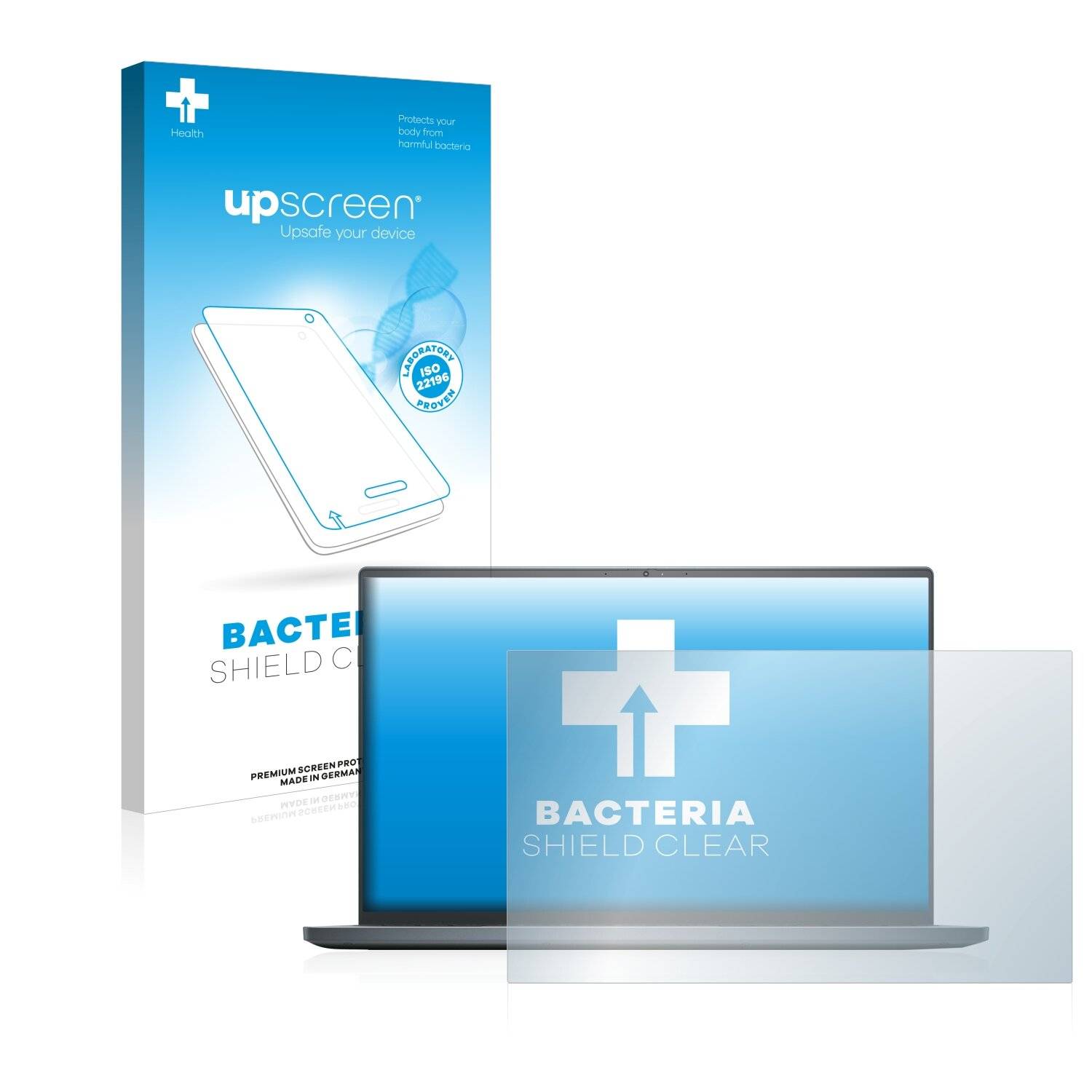 upscreen Bacteria Shield Clear Premium Antibakterielle Displayschutzfolie für Dell Inspiron