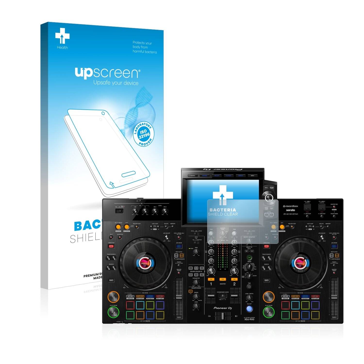 upscreen Bacteria Shield Clear Premium Antibakterielle Displayschutzfolie für Pioneer